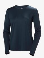 Helly Hansen - W Hh Tech Crew Ls 2.0 - Sportiniai marškinėliai ilgomis rankovėmis - Tamsiai mėlyna