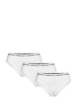 Björn Borg - Logo Highwaist Brief 3P - Sportinės kelnaitės - Balta