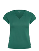 Björn Borg - Ace V-Neck T-Shirt - Sportiniai marškinėliai - Žalia