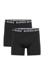 Björn Borg - Cotton Stretch Boxer 2P - Bokseriai - Juoda