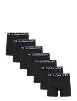 Björn Borg - Cotton Stretch Boxer 7P - Bokseriai - Juoda