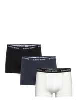 Björn Borg - Cotton Stretch Trunk 3P - Bokseriai - Tamsiai mėlyna