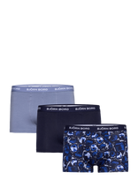Björn Borg - Cotton Stretch Trunk 3P - Bokseriai - Juoda