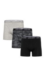 Björn Borg - Cotton Stretch Boxer 3P - Bokseriai - Pilka