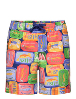 Björn Borg - Borg Print Swim Shorts - Maudymosi šortai - Marga / raštuota