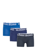 Björn Borg - Cotton Stretch Boxer 3P - Apatinės kelnaitės - Mėlyna