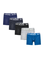 Björn Borg - Cotton Stretch Boxer 5P - Kelnaitės - Juoda