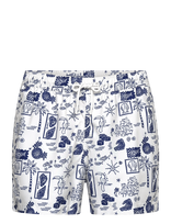 Björn Borg - Borg Print Swim Shorts - Šortai - Balta
