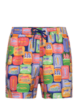 Björn Borg - Borg Print Swim Shorts - Šortai - Mėlyna