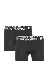 Björn Borg - Cotton Stretch Boxer 2P - Kelnaitės - Juoda