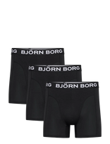 Björn Borg - Bamboo Cotton Blend Boxer 3P - Bokseriai - Juoda