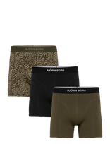 Björn Borg - Organic Cotton Stretch Boxer 3P - Bokseriai - Juoda
