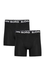Björn Borg - Bamboo Cotton Blend Boxer 2P - Bokseriai - Juoda
