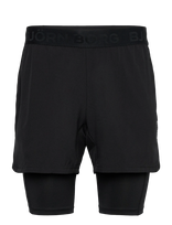Björn Borg - Borg 2 In 1 Shorts - Sportiniai šortai - Juoda