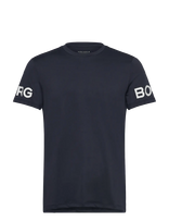 Björn Borg - Borg T-Shirt - Sportiniai marškinėliai - Tamsiai mėlyna