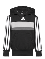 Adidas Sportswear - J 3S Tib Fl Hd - Džemperis - Juoda