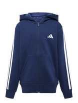 Adidas Sportswear - J 3S Fl Fz Hd - Džemperis - Tamsiai mėlyna