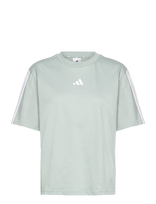 Adidas Sportswear - W 3S Sj Bf T - Sportiniai marškinėliai - Žalia