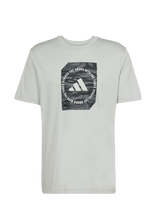 Adidas Sportswear - M C Camo Box T - Sportiniai marškinėliai - Žalia
