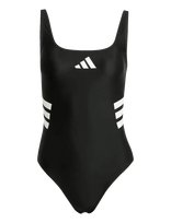 Adidas Sportswear - 3S Uback Suit - Sportinis maudymosi kostiumėlis - Juoda
