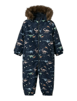 Name It - Nmmsnow10 Suit Aop Fo Noos - Slidinėjimo kombinezonai ir komplektai - Tamsiai mėlyna