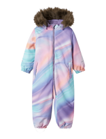 Name It - Nmfsnow10 Suit Aop Fo Noos - Slidinėjimo kombinezonai ir komplektai - Violetinė