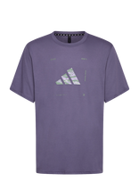 Adidas Performance - M Box Logo G T - Sportiniai marškinėliai - Mėlyna