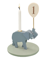 JaBaDaBaDo - Candlestick Elephant - Dekoravimo aksesuaras - Pilka