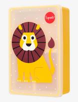3 Sprouts - 3 Sprouts Silicone Bento Food Box, Lion/Yellow - Pietų dėžutė - Geltona