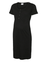 Mamalicious - Mlmira Solid Jrs Nightgown 2F A. E. Noos - Naktiniai marškiniai - Juoda