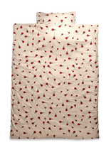 BrandMac - Bed Linen "By Mats" Mixed Roses 100X140, 40X45 Cm - Patalynės komplektas - Smėlio