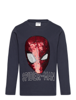 Lindex - Spider-Man Langermet Topp - Ilgarankoviai marškinėliai - Tamsiai mėlyna