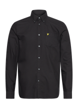 Lyle & Scott - Plain Oxford Shirt - Laisvalaiko marškiniai - Juoda