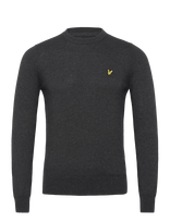 Lyle & Scott - Cotton Merino Crew Neck Jumper - Apvalios apykaklės megztinis - Pilka