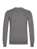 Lyle & Scott - Cotton Merino Crew Neck Jumper - Apvalios apykaklės megztinis - Pilka