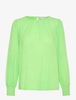 Kaffe - Karoca Ls Blouse - Marškinėliai ilgomis rankovėmis - Žalia