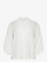 Kaffe Curve - Kclinna Blouse - Marškinėliai ilgomis rankovėmis - Kreminė spalva