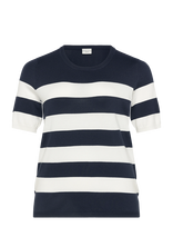 Kaffe Curve - Kclizzy Striped Pullover - Megztinis - Tamsiai mėlyna