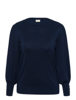 Kaffe Curve - Kclizzy Ls Pullover No - Megztinis - Tamsiai mėlyna