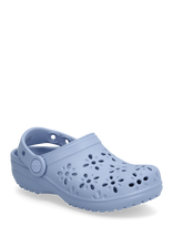 Crocs - Classic Floral Cut Out Clog K - Klumpės - Mėlyna