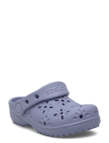 Crocs - Classic Floral Cut Out Clog T - Klumpės - Violetinė