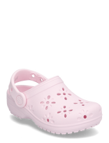 Crocs - Classic Floral Cut Out Clog K - Klumpės - Rožinė