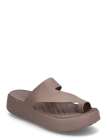 Crocs - Getaway Platform Toe Loop - Baseino šlepetės - Ruda