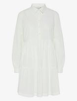 YAS - Yastia Ls Dress S. Noos - Trumpa suknelė - Balta