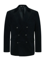 Selected - Slhreg-Duca Corduroy Db Peak Blz - Dvieiliai švarkai - Tamsiai mėlyna