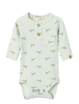 Lil'Atelier - Nbmgavo Elm Ls Slim Body Lil Noos - Marškinėliai ilgomis rankovėmis - Kreminė spalva