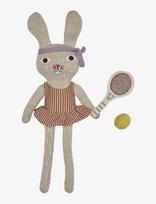 OYOY MINI - Miew Rabbit Tennis Doll - Pliušinis gyvūnas - Marga / raštuota