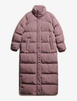Superdry - Maxi Longline Puffer Jacket - Paminkštintas paltas - Violetinė