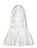 Malina - Flora Halterneck Mini Dress - Trumpa suknelė - Balta