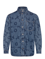 Marimekko - Maridenim Vaihe Unikko - Džinsiniai marškiniai - Mėlyna